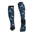 thumbnail image 2 of Bixox Space Dinosaur Print Compression Socks,Compression Socks Women & Men Circulation for Medical,Running,Athletic, 2 of 7