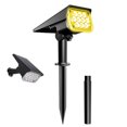 thumbnail image 1 of Ikayaa 20 LEDs Solar Powered Energy Wall Lamp Lawn Light Sensitive Light Control 2 Adjustable Brightness IP65 Water Resistance Design Built-in 2000mAh High Capacity Rechargeable Cell for Patio Cour, 1 of 7