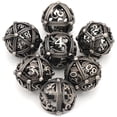thumbnail image 1 of Metal Dice, 7 PCS Heavy Solid Metallic Dragon Dice Set for Dungeons and Dragon Tabletop Game A, 1 of 5