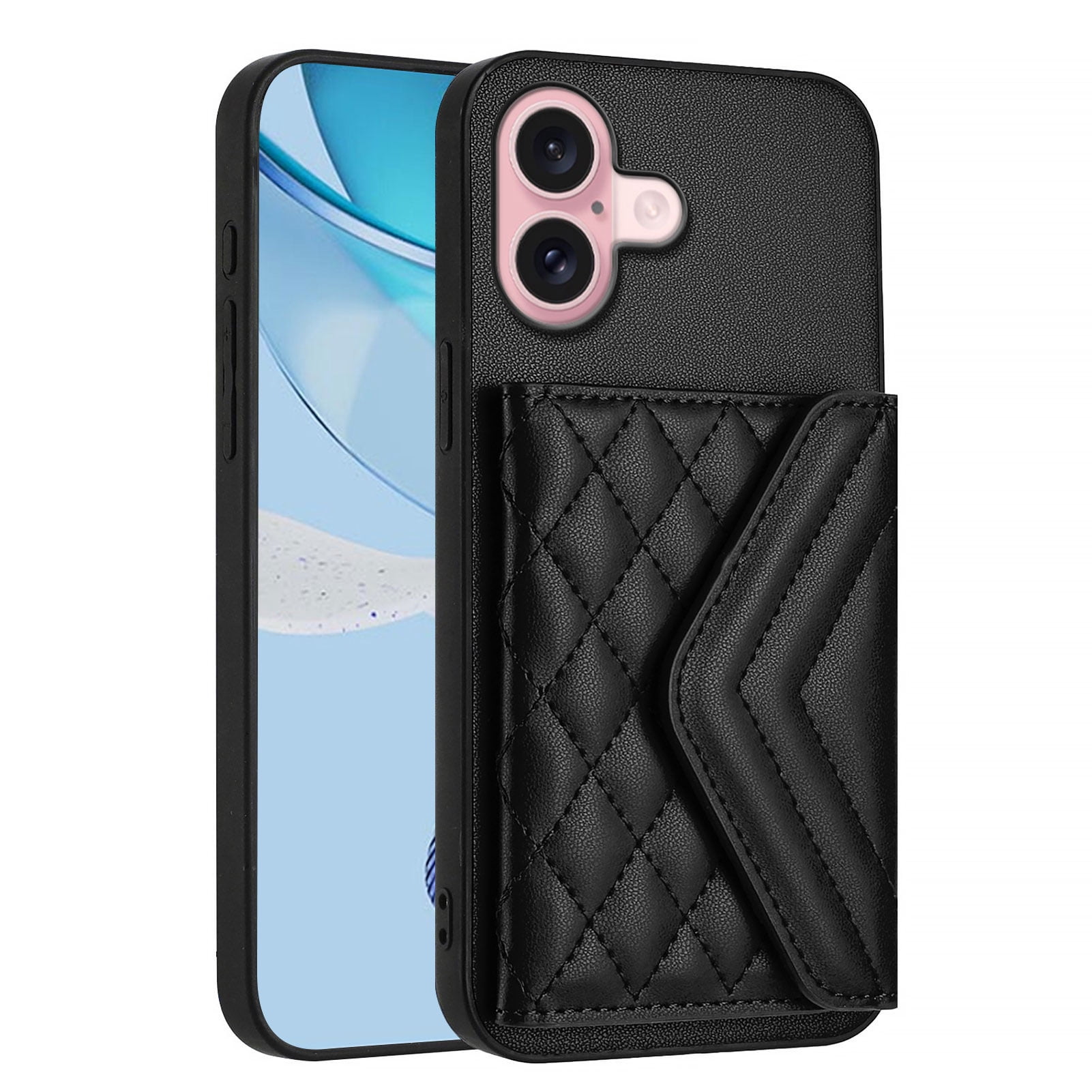 Case for Google Pixel 9A Crossbody wallet cover, with card holder, leather material, equipped with a long shoulder strap, shockproof flip-top phone case