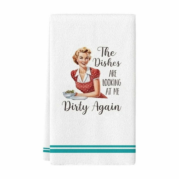 geerera Kitchen Dish Towel, Absorbent Hand Towel,Microfiber Tea Towel, Gifts for Hostess New Home Mom Women Housewarming