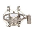 thumbnail image 1 of Soporte de choque para micrófono, soporte de Metal para micrófono, antivibración para grabación de vídeo, plateado, 1 of 5