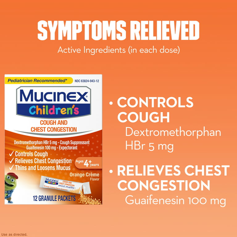 Children’s Cough Mini-Melts - Orange Creme