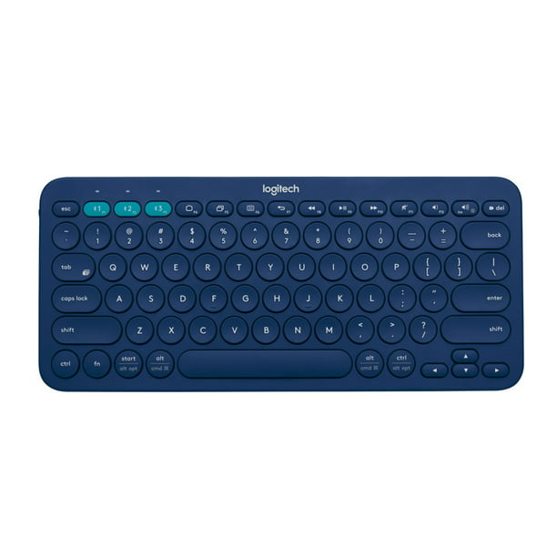 Logitech Multi-Device Bluetooth Keyboard, Blue - Walmart.com