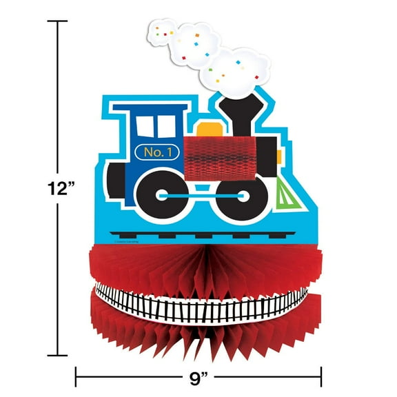 All Aboard - Train Honeycomb Centerpiece