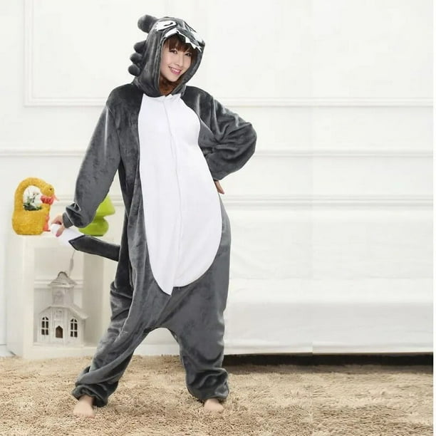 Monos de Anime para adultos pijamas de una pieza de dibujos animados para hombre Pijama Kigurumi para mujer ropa de dormir de cuerpo entero disfraz de Cosplay de Navidad Bodega Aurrera