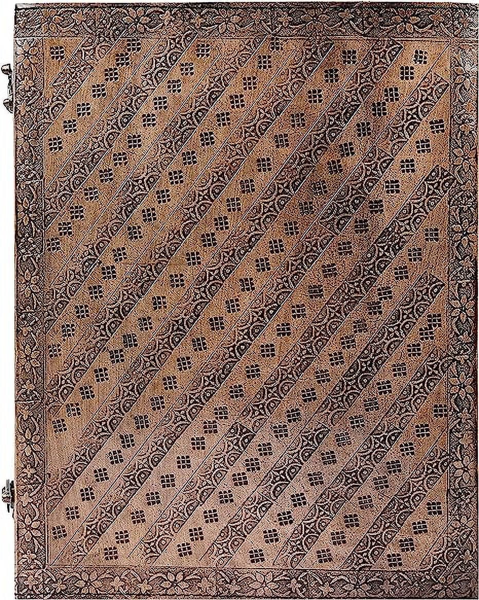 OVERDOSE Hand Embossed Stone Vintage Leather Journal - Handmade Antique Stone Journal For Students & Office For Men Women Diary Leather Sketchbook Drawing - Size 10 X 13 Inches | 25 X 33 cm