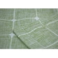 thumbnail image 5 of Aiking 2 Panels of Plaid Embroidered 16 inch Length Rod Pocket Window Valances (56 in by 16 in / each panel, Light Green), 5 of 5