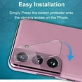 thumbnail image 2 of Dteck [3 Pack] for Samsung Galaxy S21 Plus 6.7-inch Camera Lens Protector Anti-fingerprint Anti-Scratch Tempered Glass for Galaxy S21+ 5G Protective (Transparent), 2 of 7
