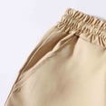 thumbnail image 6 of USNSM Cargo Shorts for Men Drawstring Elastic Waist Shorts with Multi Pockets Solid Color Casual Workout Sport Pants Yellow XXXL, 6 of 9