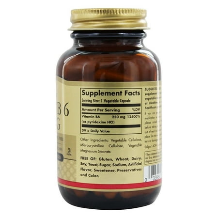 Best Solgar Vitamin B6 250 mg - 100 Vegetable Capsules deal Best Solgar Vitamin B6 250 mg - 100 Vegetable Capsules deal