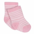 thumbnail image 6 of Gerber Baby Girls Jersey Crew Wiggle Proof Socks, 6-Pack, 6 of 11