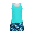 thumbnail image 5 of FDGIU ‌Women's Tummy Control Tankini Bathing Suit Two Piece Ruched Swimwear Floral Print Swimdress with Skirt Modest Coverage for Summer Beach Pool, 5 of 5