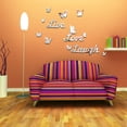 thumbnail image 4 of Mariposa Live Love Laugh Espejo Etiqueta de la pared Acrílico DIY Papel tapiz Decoración de la habitación del hogar Calcomanías Vogacara JJ11038-01, 4 of 6
