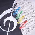 thumbnail image 5 of 10 Pack Clear Plastic Music Note Clips for Pages and Sheet Music (Mixed Color 1, 10 pcs), 5 of 5