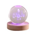 thumbnail image 2 of Bola de cristal blanca con forma de astronauta estrellado, luz nocturna 3D brillante, adorno de escritorio, regalo de San Valentín de Tanabata, 2 of 3