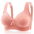 thumbnail image 4 of ALLLIST Bras for Women Wireless Pink Embroidery Bralette Soft T Shirt Ladie Bras Size 36-44, 4 of 4