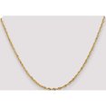 thumbnail image 2 of 14K Yellow Gold 2.5mm Extra-Light D/C Rope Chain (18 X 2.5) Made In Peru exl021-18, 2 of 5
