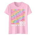 thumbnail image 6 of Girls Short Sleeve T Shirts Summer Clothes Super Soft Casual Printed Round Neck Casual Cute Graphic Tees For Girls Tops Light Pink 5-6 Years, 6 of 6