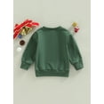 thumbnail image 4 of Liacowi Girls Boys Christmas Sweatshirt 6M 12M 18M 24M 3T 4T Toddler Christmas Clothes Long Sleeve Crew Neck Letters Print Pullover Tops, 4 of 8