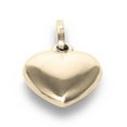 thumbnail image 4 of 14K Yellow Gold Plain Heart Charm Pendant with 1.2mm Singapore Chain Necklace - 22", 4 of 8