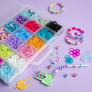 Rainbow Loom: Beadmoji Deluxe - DIY Rubber Band & Bead Bracelet Kit - Includes 2200 Bands & 340 Beads, Design & Create, Ages 7+