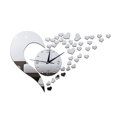 thumbnail image 1 of xiaxaixu Wall Clock, Solid Color Heart Shape Hanging Clock Wall Decor, 1 of 4