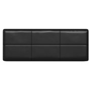 Afton 48 WD Rectangle Storage Ottoman Bench in Midnight Black Vegan Leather
