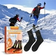 thumbnail image 5 of Electric Heated Socks with Intelligent Circuit，Cold Winter Outdoors Socks，Safe and Warm，Electric Heated Socks for Camping Work，Men Women Battery Heated Socks for Cycling Skiing Skating, 5 of 9