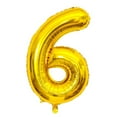 thumbnail image 5 of Ncheli Number Balloons, Gold, 10 Count, 1 Pack, 5 of 6