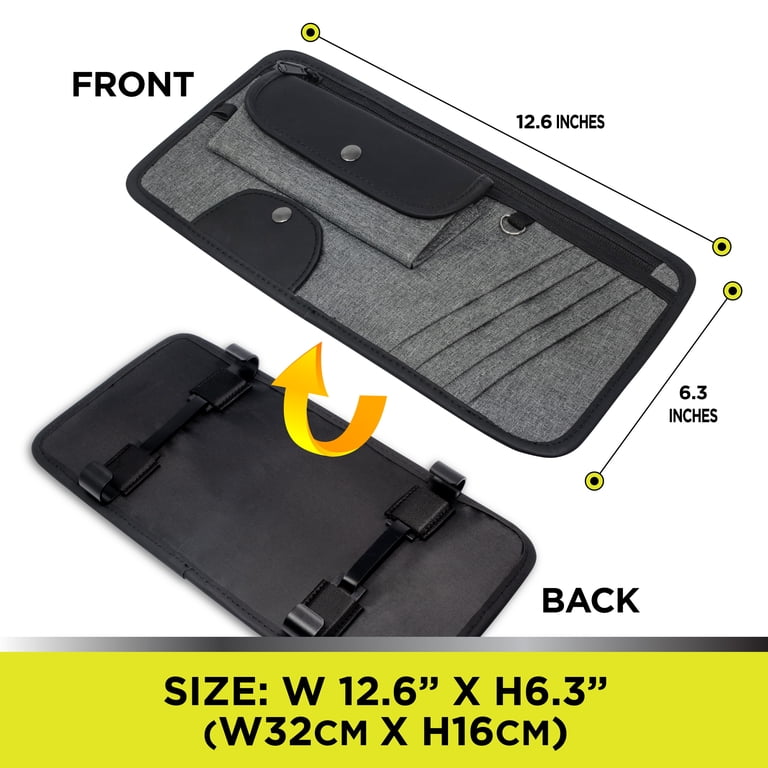 Auto Drive Car Sun Visor Organizer with Storage Pockets photo 6