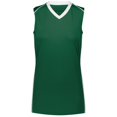 thumbnail image 1 of Maillot Rover pour Femmes, Vert Foncé & Blanc - Petit, 1 of 1