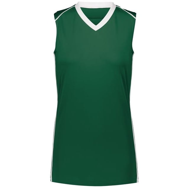 Maillot Rover pour Femmes, Vert Foncé & Blanc - Petit