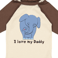 thumbnail image 4 of Inktastic I Love my Daddy Elephant Blue Boys Long Sleeve Baby Bodysuit, 4 of 5