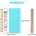 thumbnail image 2 of YWC-Spiral Notebook, Notebooks College Ruled with Removable Dividers, 300 Pages 100GSM Thick Spiral Writing Journal for Work, School, 2 of 4