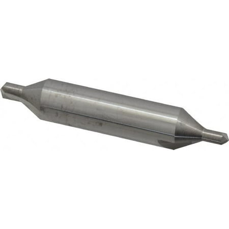 

Hertel #7 Plain Cut 60° Incl Angle Solid Carbide Combo Drill & Countersink 5/8 Body Diam 1/4 Point Diam x 1/4 Point Length 3-1/4 OAL Right Hand Cut Double End