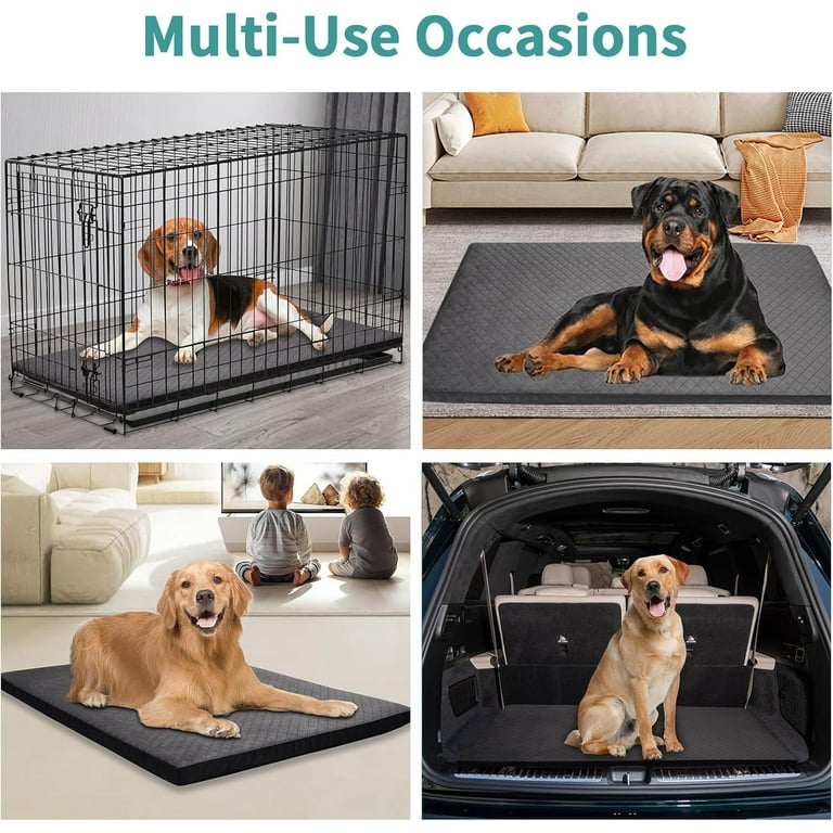 Indestructible Dog Beds, Chew Proof Dog Crate Pad for Aggressive