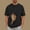 Black, variant on Men's Cat Dog Pocket Carrier Soothe Crew Neck Short Sleeve Kangaroo T Shirt Gray