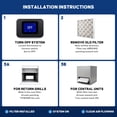 thumbnail image 6 of Aerostar 20x25x1 MERV 13 Air Filter, Pleated AC Furnace HVAC, Smoke Bacteria Allergy, 6 Pack, 6 of 8