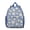 Blue-8, variant on Tropical Flower and Leaves Students Backpack - Vintage Floral and Skull Design with Comfortable Dual Shoulder Support, Lightweight School Bag