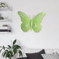 thumbnail image 4 of Decoración de pared de mariposas 3D Fernando Estatua de Metal Verde claro, 4 of 8