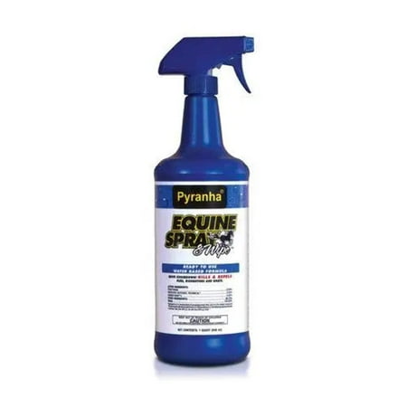 Pyranha Equine Spray N' Wipe Fly Spray for Horses 32 oz.
