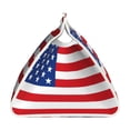 thumbnail image 3 of Lsque America Flags3 Printed Long Tissue Box Cover Holder, Facial Paper Organizer Dispenser,Triangle with Bottom Belt, PVC Leather Decorative Organizer, 3 of 9