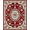 Red, Pattern 2, variant on ODIKA 2x3 Machine Washable Non-Slip Area Rug, Vintage Distressed Medallion Classic Heritage High Traffic Rug, Red, 666174