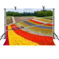 thumbnail image 1 of EREHome Tissu Polyester 7x5ft Coloré Champ de Fleurs Photographie Arrière-Plan Photo Accessoires Studio Fond, 1 of 2