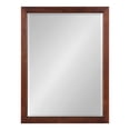 thumbnail image 3 of Kate and Laurel Hogan Wood Framed Wall Mirror, Walnut Brown 18x24, 3 of 9