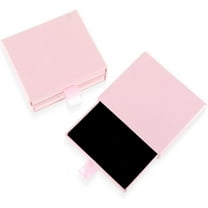 5 Pack Jewelry Gift Boxes, 3.14 x 3.14 x 0.98Inch Small Gift Boxes, Cardboard Jewelry Boxes, Drawer Type Jewelry Organizer Box, Jewelry Box for Women for Bracelets Earrings Necklaces Earring (Pink)