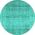 thumbnail image 1 of Ahgly Company Indoor Round Persian Turquoise Blue Traditional Area Rugs, 8' Round, 1 of 4