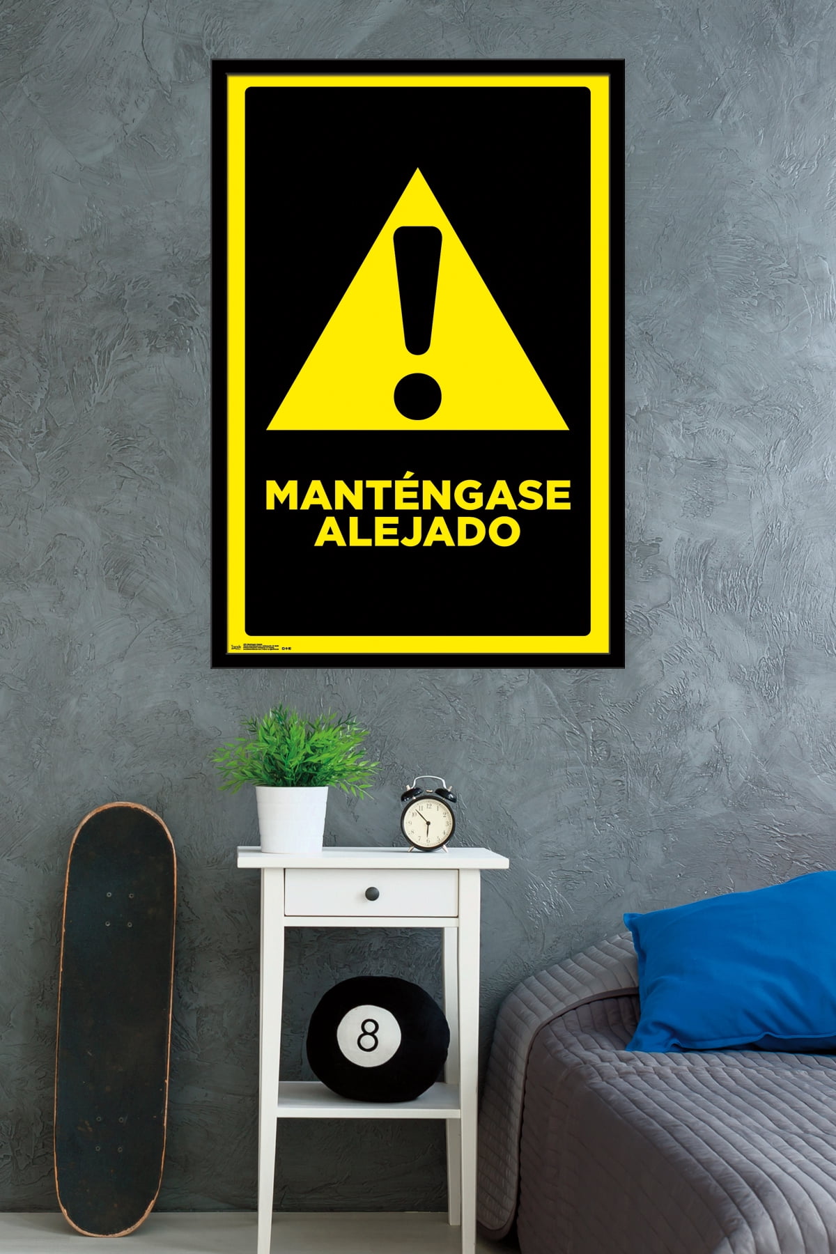 Mantengase Alejado (Keep Out) Wall Poster, 22.375" x 34", Framed