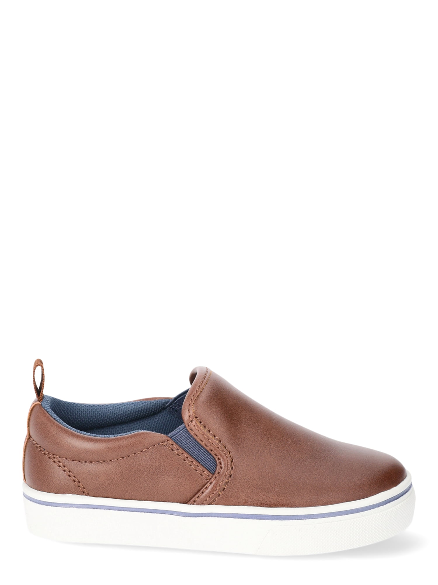 Wonder Nation Toddler Boys Faux Leather Slip-On Shoes